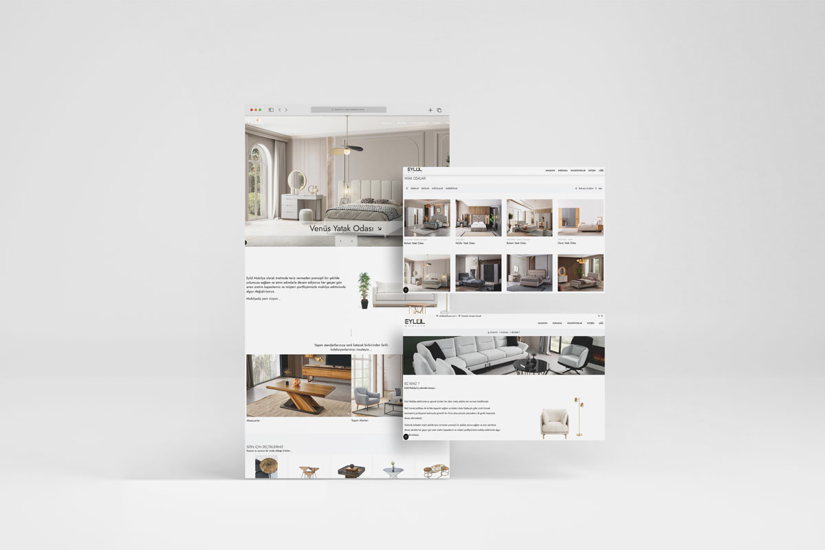 Custom Web Design Service for Eylül Home Furniture