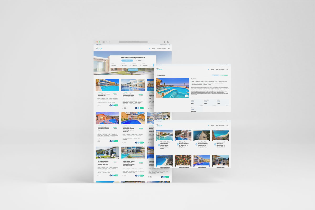 Villa Booking için Özel Web Site Tasarımı ve SEO Çözümleri" ifadesi İngilizceye şu şekilde çevrilebilir: "Custom Website Design and SEO Solutions for Villa Booking