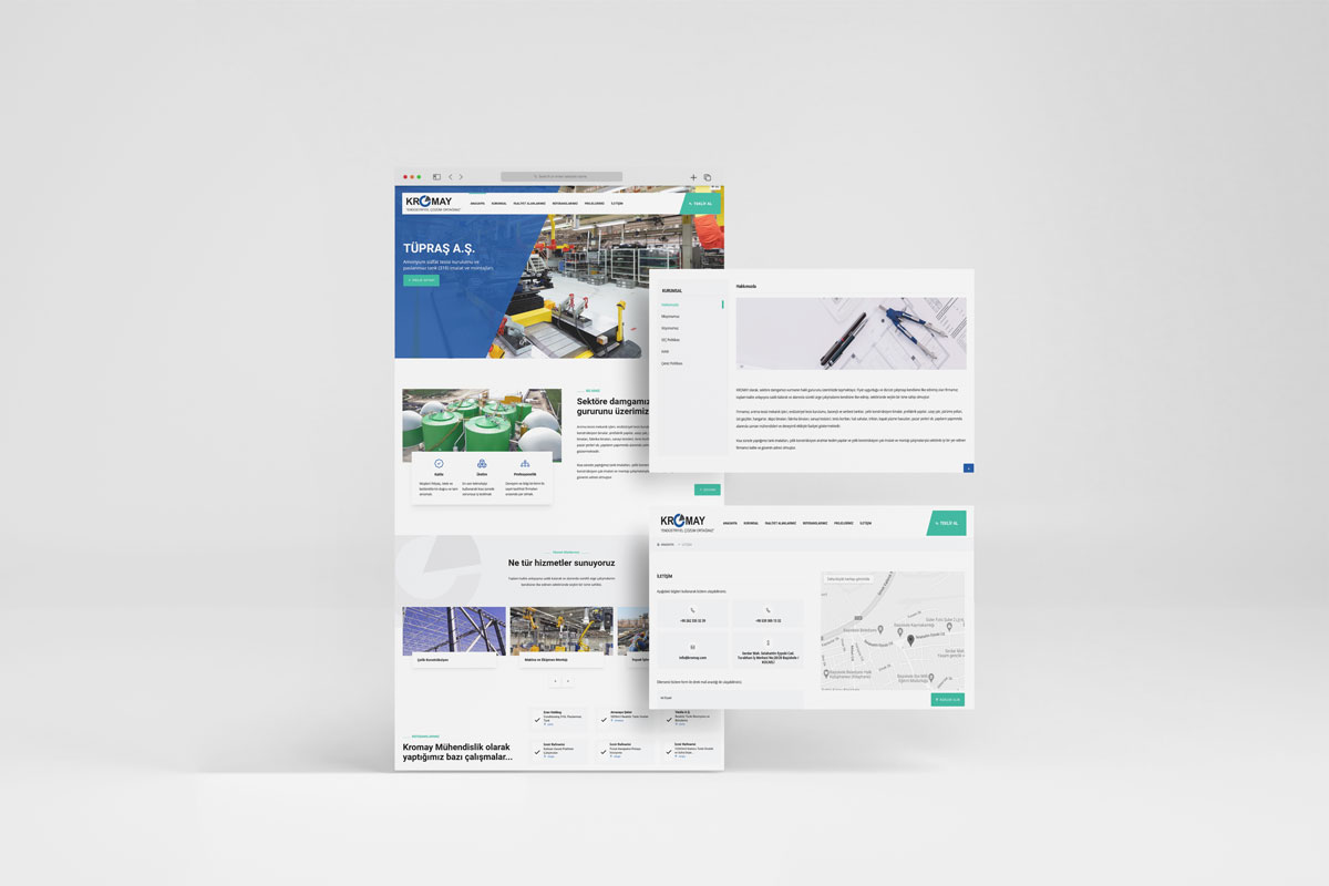 Kromay Mühendislik Çok Dilli Web Sitesi Yayında