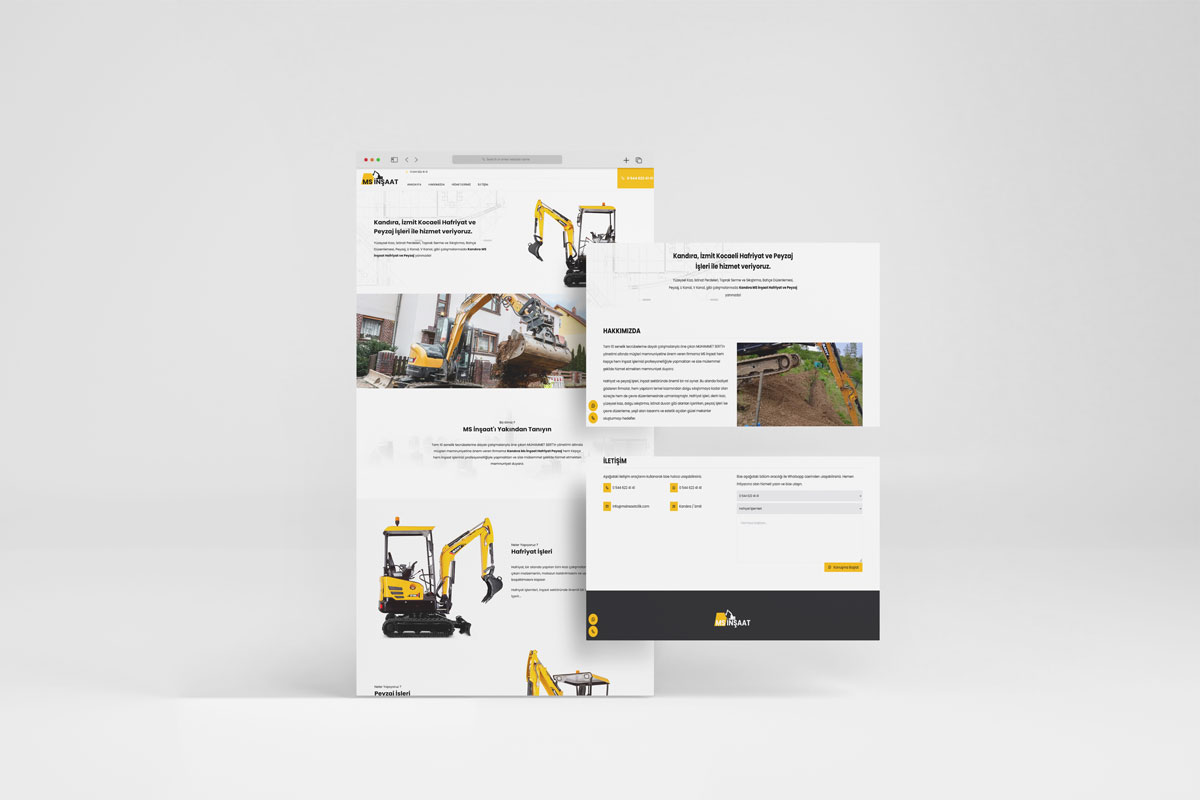 Start the Digital Transformation of MS İnşaat with Website Design