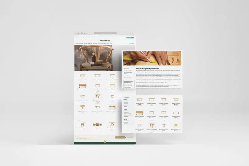 Teakaboo.at: Modern Online Ordering System for Wooden Products
